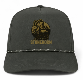 Stonehorn black gold ibex hat