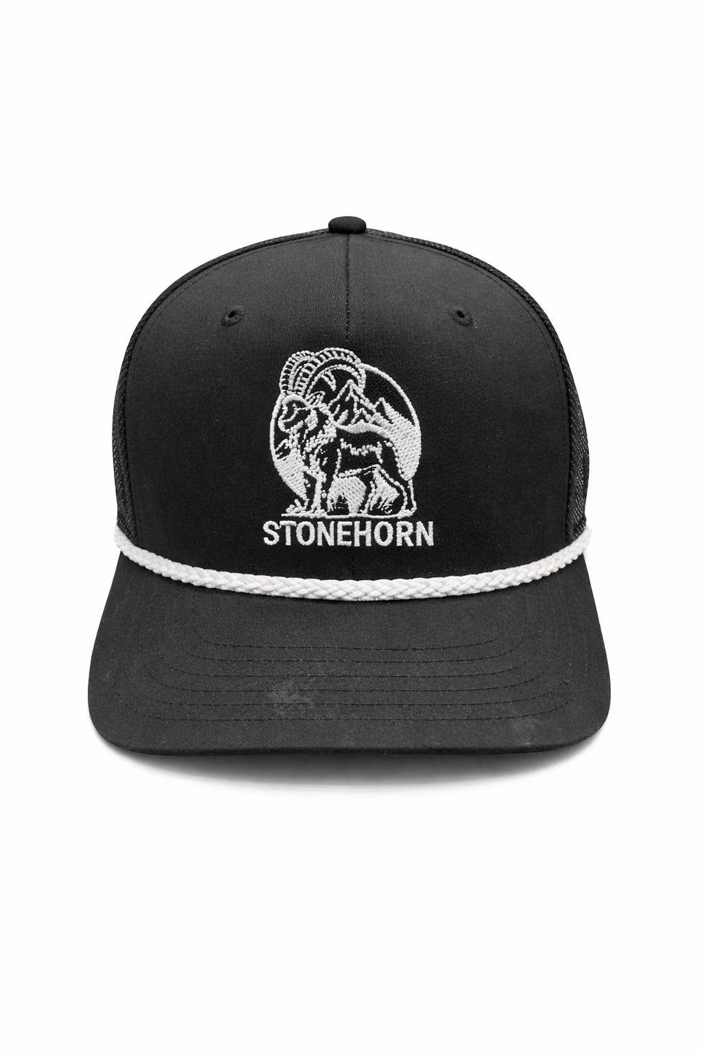 Stonehorn black ibex logo hat