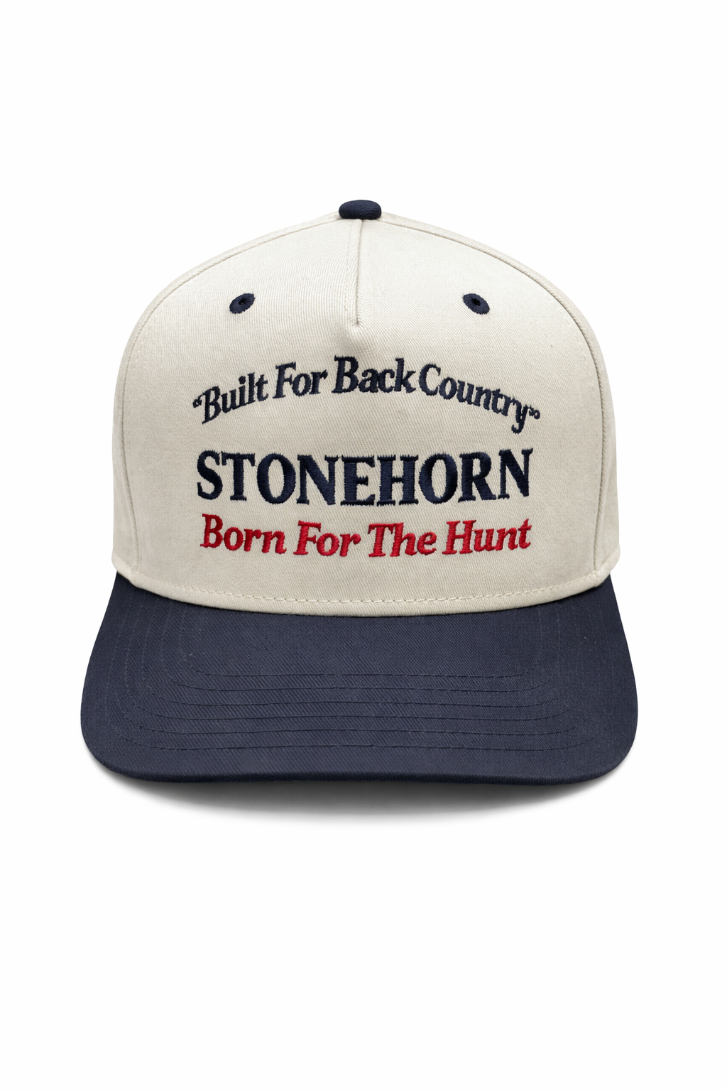 Stonehorn embroidered text hat
